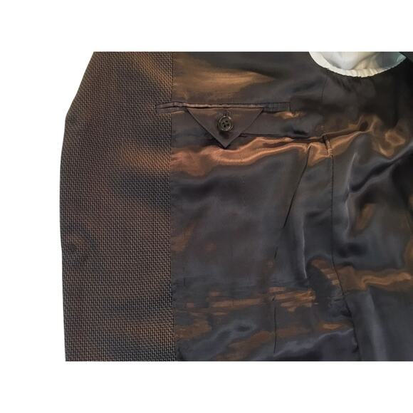 Kenneth Cole Reaction Sport Coat 42R Brown Tweed Blazer - Picture 8 of 12